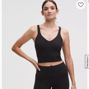 Black align tank Top